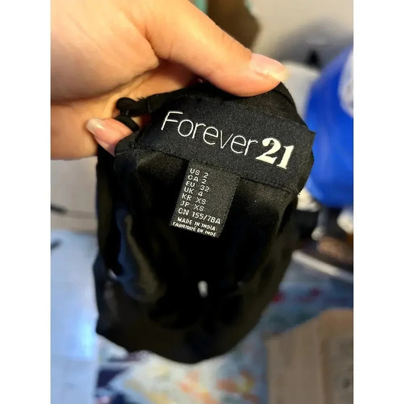 Forever 21 Y2K Black Tiered Mini Dress - Picture 3 of 3